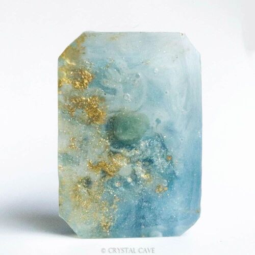 Zodiac Sign Aquarius - Aquamarine Gemstone Soap