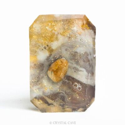 Warm Sands - Jabón de piedras preciosas de jaspe amarillo
