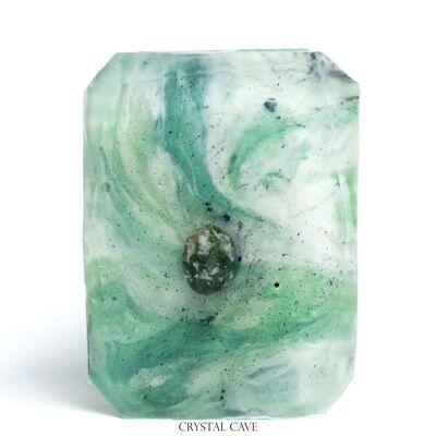 Zodiac Sign Taurus - Moss Agate Gemstone Soap