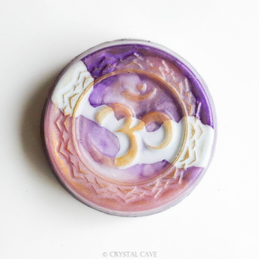 Crown Chakra - Jabón de piedras preciosas de cristal de roca