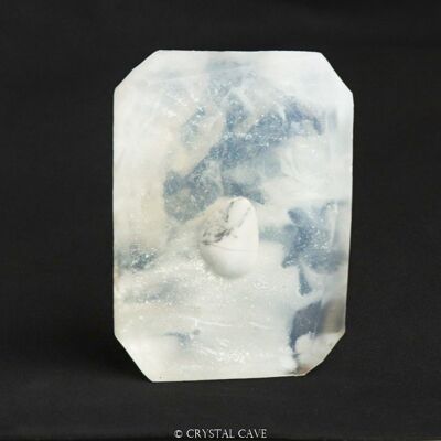 Element Air - Sapone di pietra preziosa Howlite