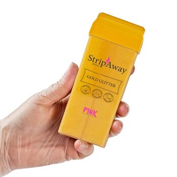 StripAway Wax Gold Glitter Roll-on à l'huile d'arbre à thé 3