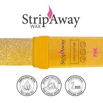 StripAway Wax Gold Glitter Roll-on à l'huile d'arbre à thé 5