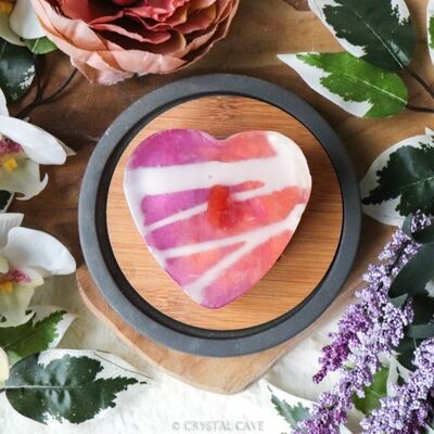 Summer Sundae - Carnelian Gemstone Heart Soap