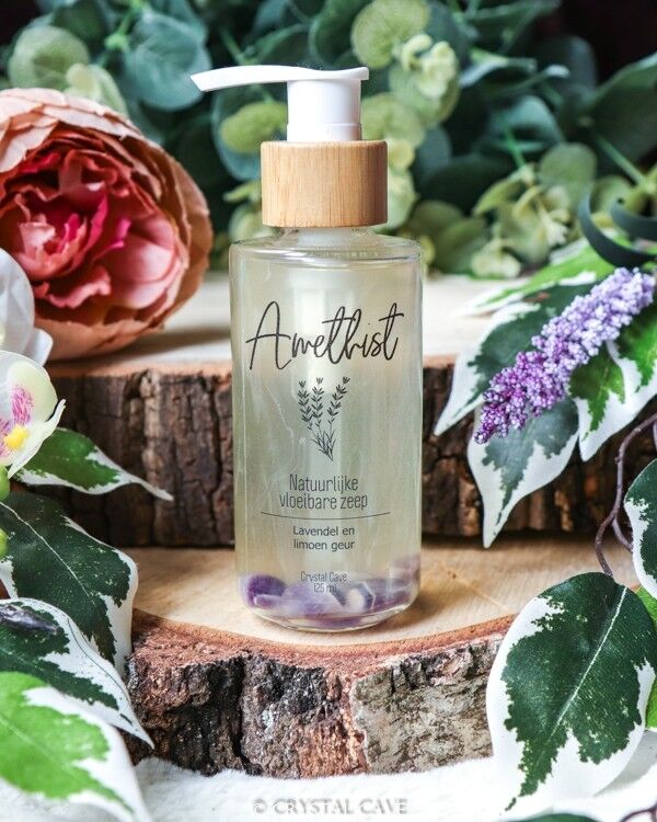 Jabón Líquido De Piedras Preciosas Amatista