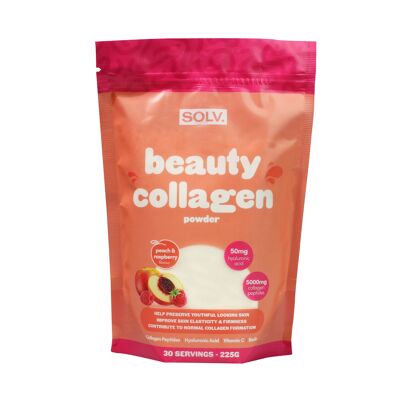 SOLV. Beauty Collagen Powder Pfirsich und Himbeere