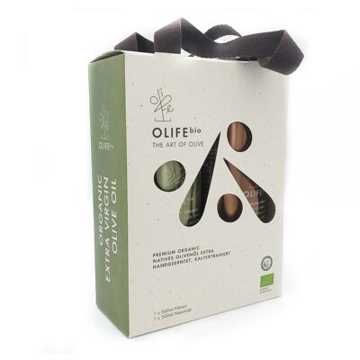 Olife.bio premium organic extra virgin olive oil combo pack.