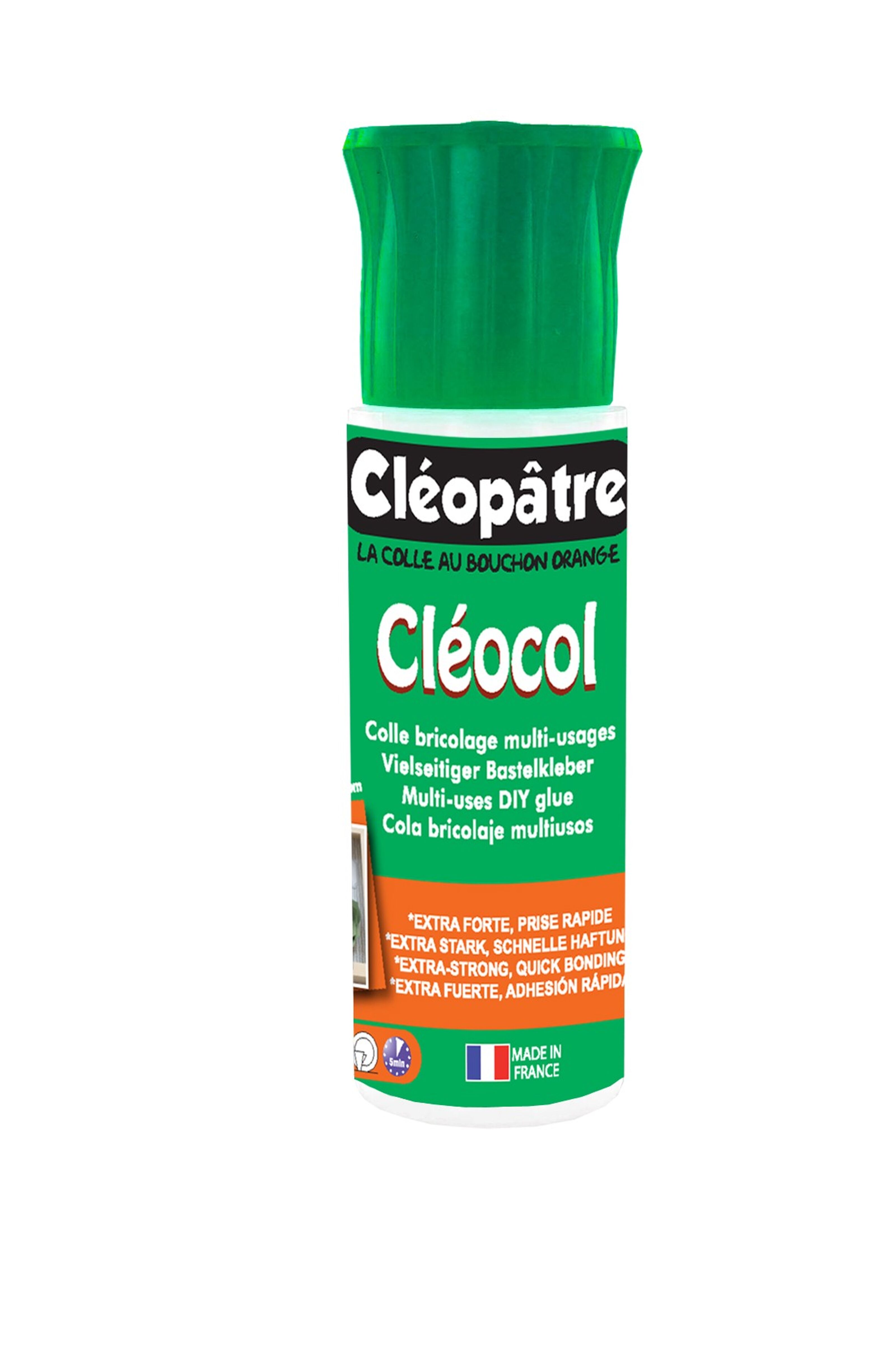 Colle blanche vinylique Cléocol Cléopatre 100ml, 250 ml, 500ml, 1L, 5L