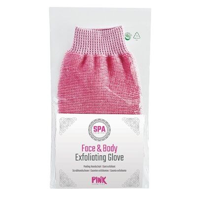PINK Face & Body Peeling-Handschuh – Pink