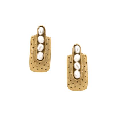 Lara Dots LARAP6dots earrings with white pearl