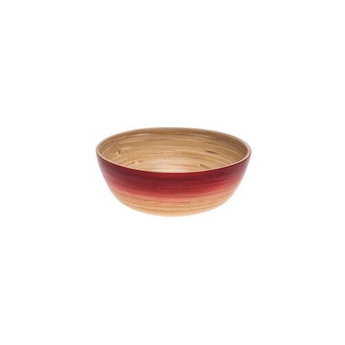 BAMBOO BOWL RED MEDIUM