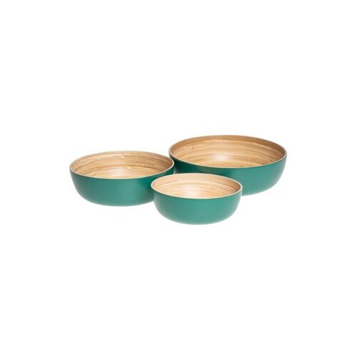 PETROL GREEN BAMBOO SET