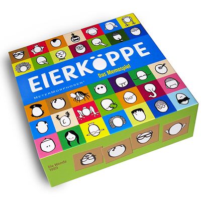 Eierköppe. 64 abgekochte Typen als Memospiel