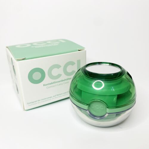 Kontaktlinsenbehälter, grün