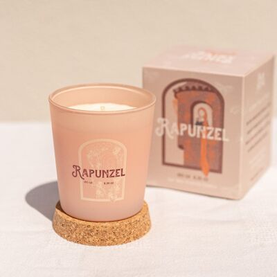 Scented candle "Rapunzel" Vegan | Handmade | 40h burning time