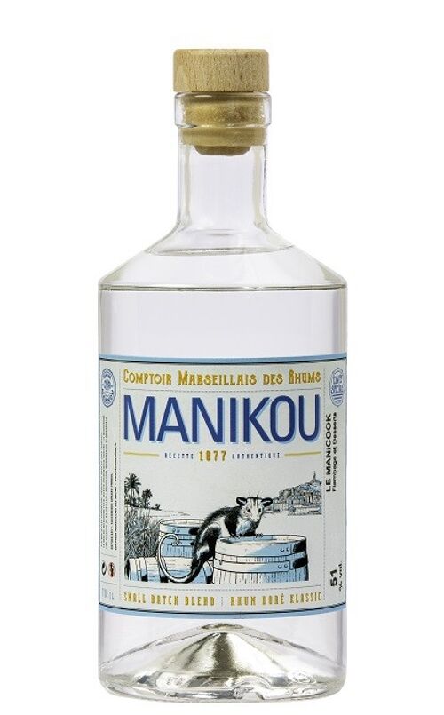 Rhum Manikou GRAND AROME (51°) 70cl MANICOOK spécial flambages et desserts