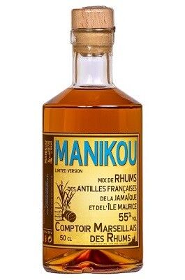 Rum Manikou STRONG (55°) 50cl Blend of rums - Single cask - limited edition