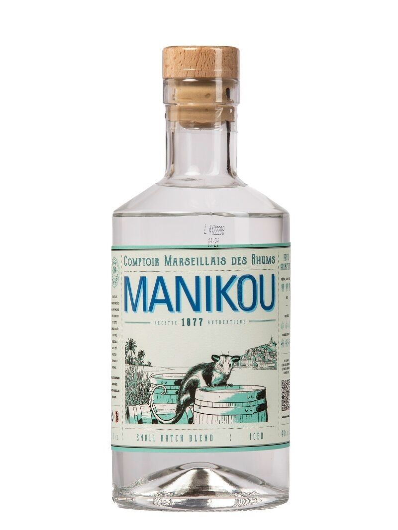 Rum Manikou Iced (40°) 50cl Blend of WHITE RUM (Ti-Punchs-Cocktails)