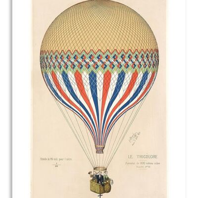 Postcard Vintage Hot Air Balloon