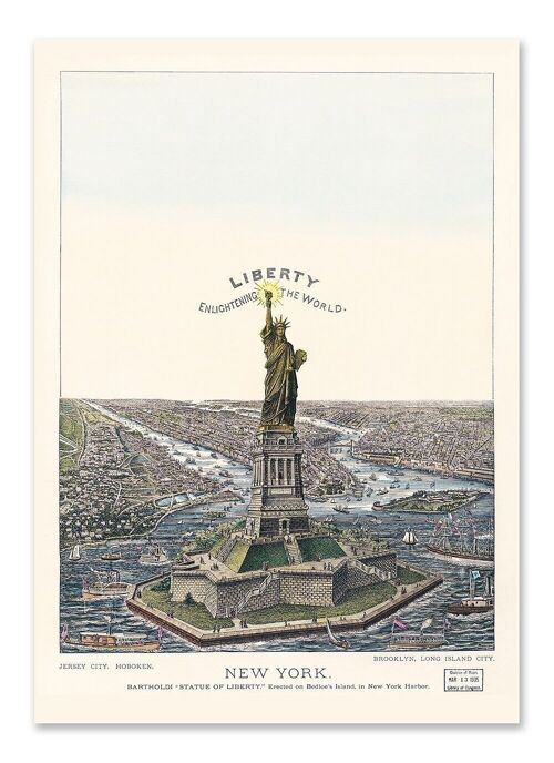 Postcard Vintage New York - Statue of Liberty