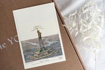 Carte Postale Vintage New York - Statue de la Liberté 2