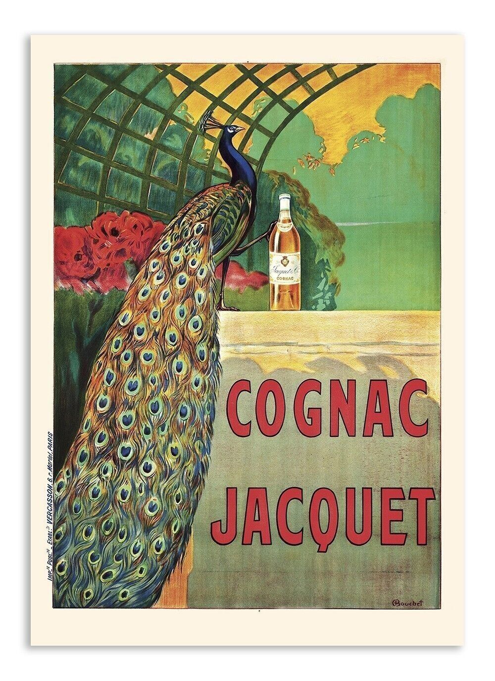 Postkarte Vintage Cognac Frack - Retro