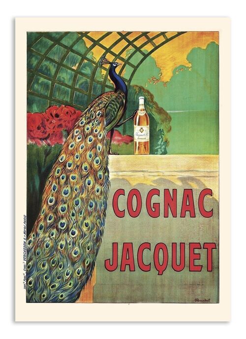 Postcard Vintage Cognac Jaquet - Retro