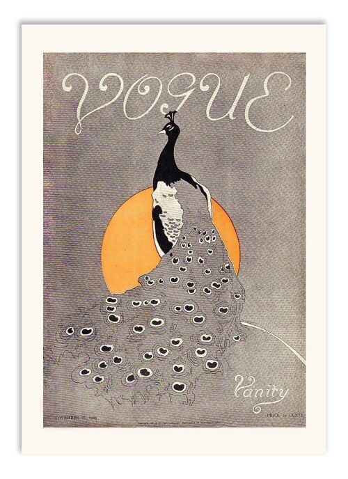 Postcard Vintage Vogue Magazine