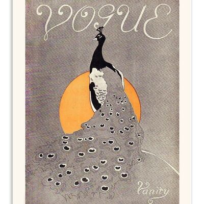 Cartolina Vintage Vogue Magazine