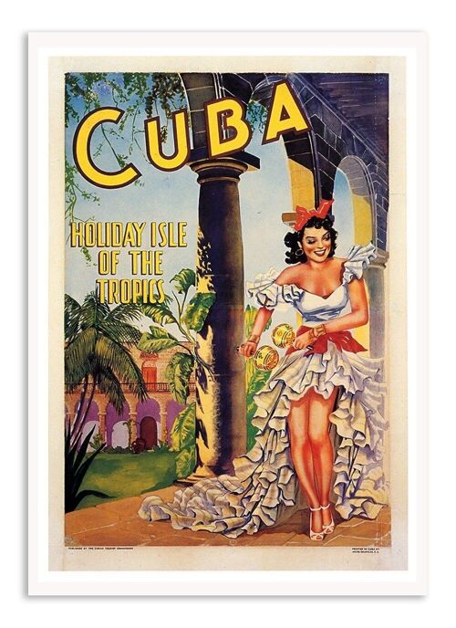 Postcard Vintage Cuba - Travel