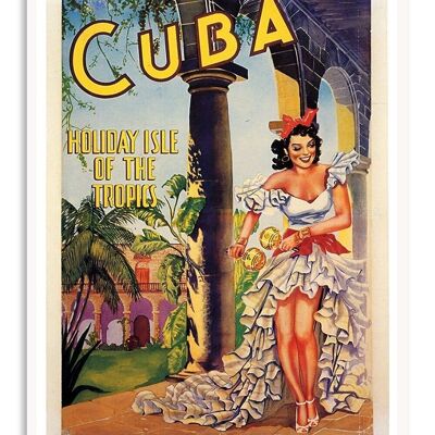 Postcard Vintage Cuba - Travel