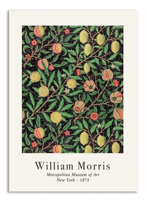Wenskaart William Morris - Fruit Patroon