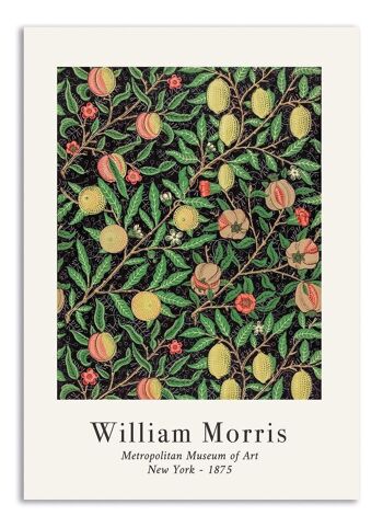 Carte de Voeux William Morris - Motif de Fruits 1