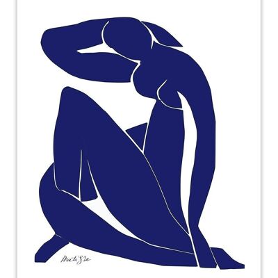 Postal Henri Matisse - Nu Bleu