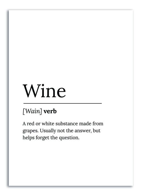 Postcard Wine Quote