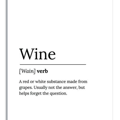 Postcard Wine Quote