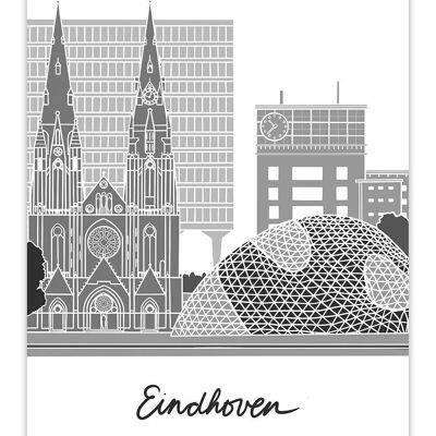 Postkarte Stadtbild Eindhoven - Skyline