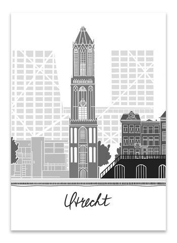 Carte postale Cityscape Utrecht - Skyline 1