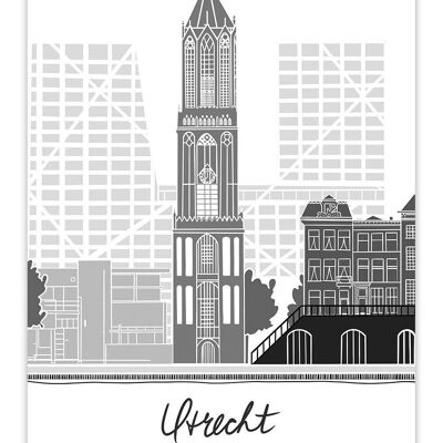 Postcard Cityscape Utrecht - Skyline