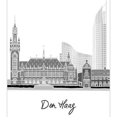 Postcard Cityscape The Hague - Skyline
