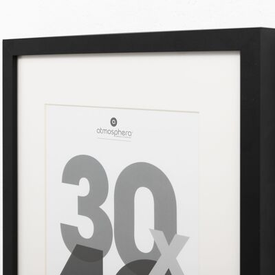 Poster frame Black - 30x40 - Photo frame with passe partout