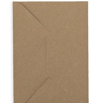 Umschlag-Grußkarte C6 - Craft Brown