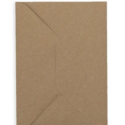 Enveloppe Carte de Voeux C6 - Marron Artisanat