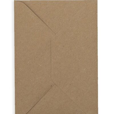 Umschlag-Grußkarte C6 - Craft Brown