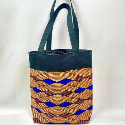 Ure african print open shoulder bag