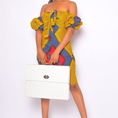 Ola african print mini dress