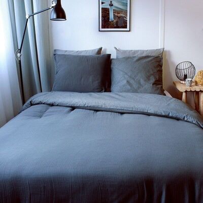 Bed set 2 places GYPSY Dark Gray 240x220cm
