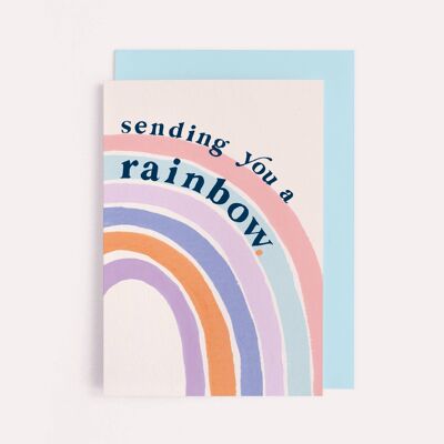 Envío de una tarjeta de arco iris | Pensando en usted tarjeta | Orgullo | LGBT