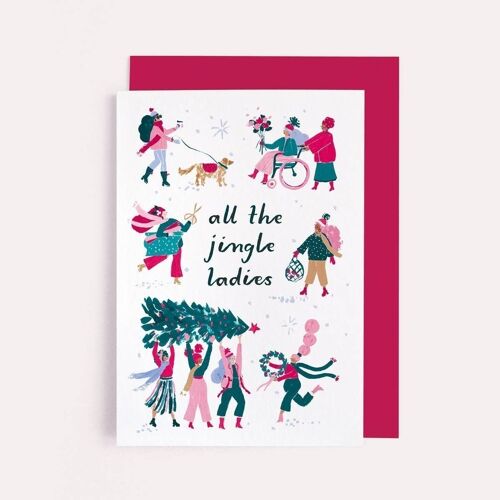 Jingle Ladies Christmas Card | Funny Holiday Card | Xmas