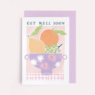 Fruit Get Well Soon Card | Feel Better Soon Card | Thought